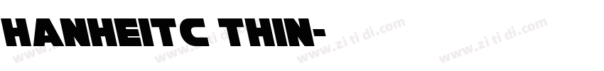 HanHeiTC Thin字体转换